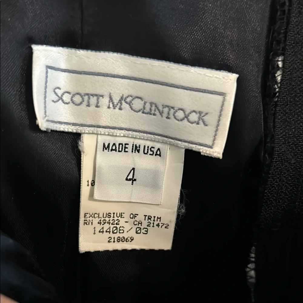 Scott McClintock Black and White High Low Dress - Picture 2 of 10